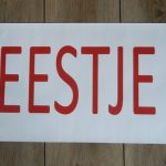 Feestje 40x80cm +€5,00