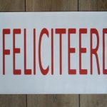 Gefeliciteerd 40x80cm +€5,00