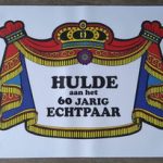 Hulde aan het 60 jarig echtpaar 60x40cm